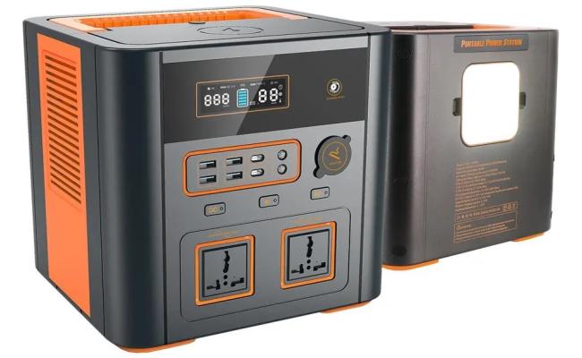 Toby’s Portable Power Station 500W, 150000mAh Lithium Battery, 220V AC Output, PD 60W, Wireless Charging, Lighting & Warning Modes, Multiple USB & DC Outputs - Black